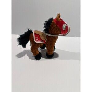 2003 Breyer Seasbiscuit Stuffed Horse Plush racetrack souvenir- Number 10102